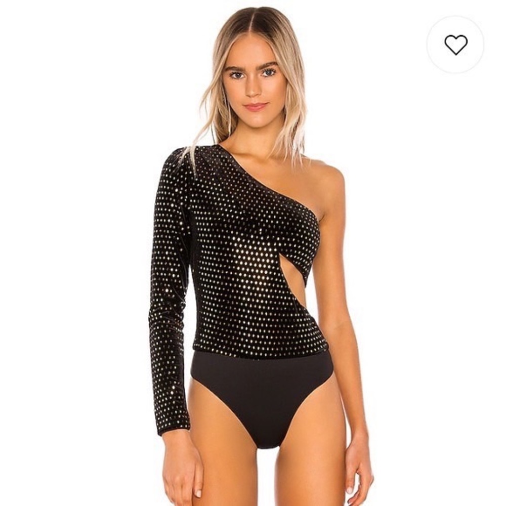 H:ours designer black and gold bodysuit!